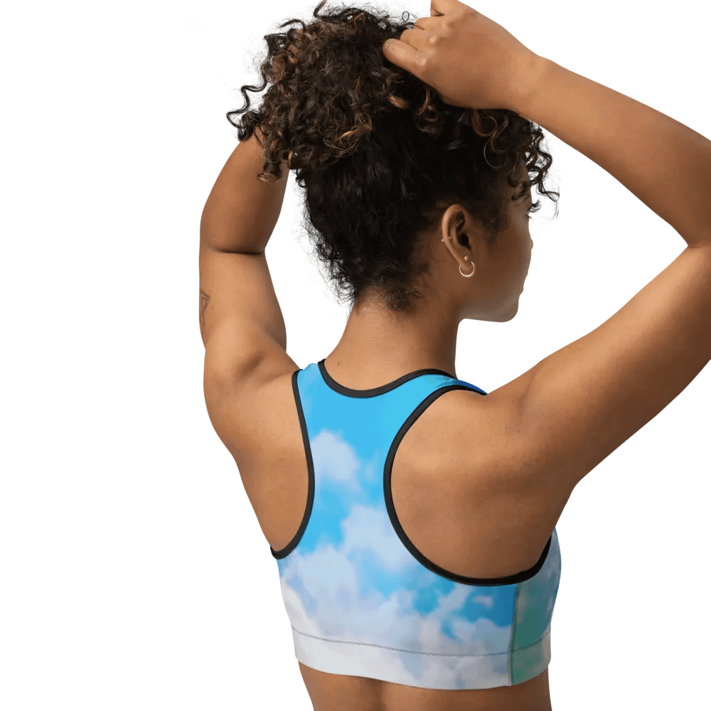 Blur cloud rainbow Design Sports Bra - V6 product image (9)
