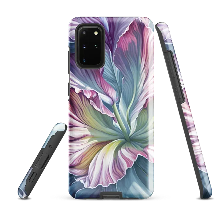 Tough Phone Case for Samsung® - Flower in Shades of Pink and Blue product image (5)