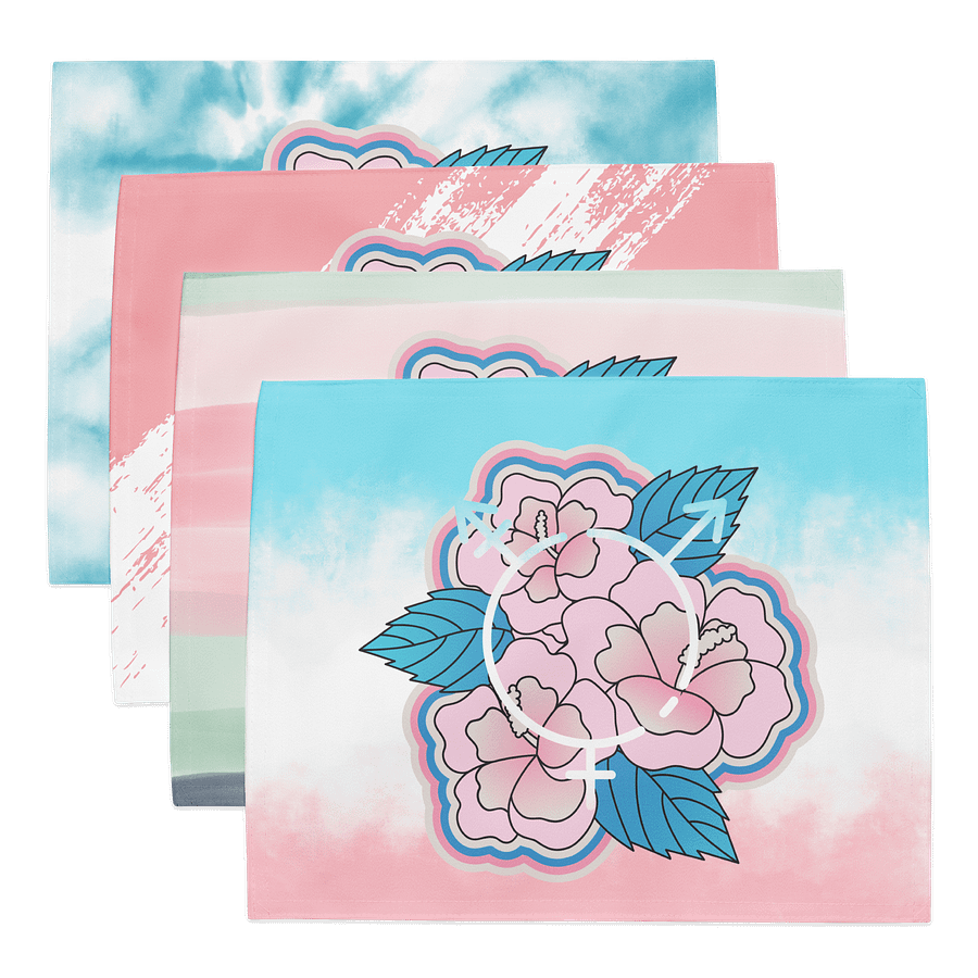 LGBTQIAP2S+ 2025, Trans Flower with Symbol, Placemats/Altar Cloths product image (1)