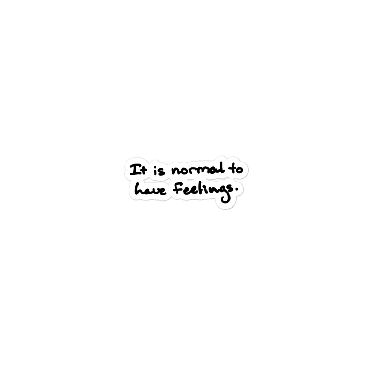 It is normal to have feelings. magnet product image (1)
