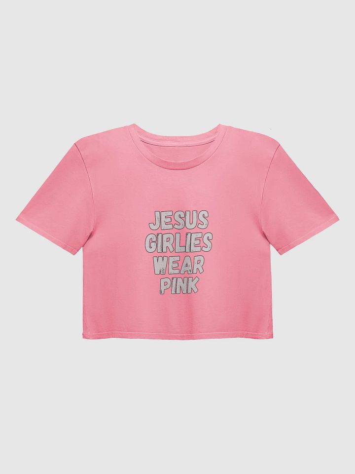 Jesus Girlies Wear Pink Crop Top product image (1)