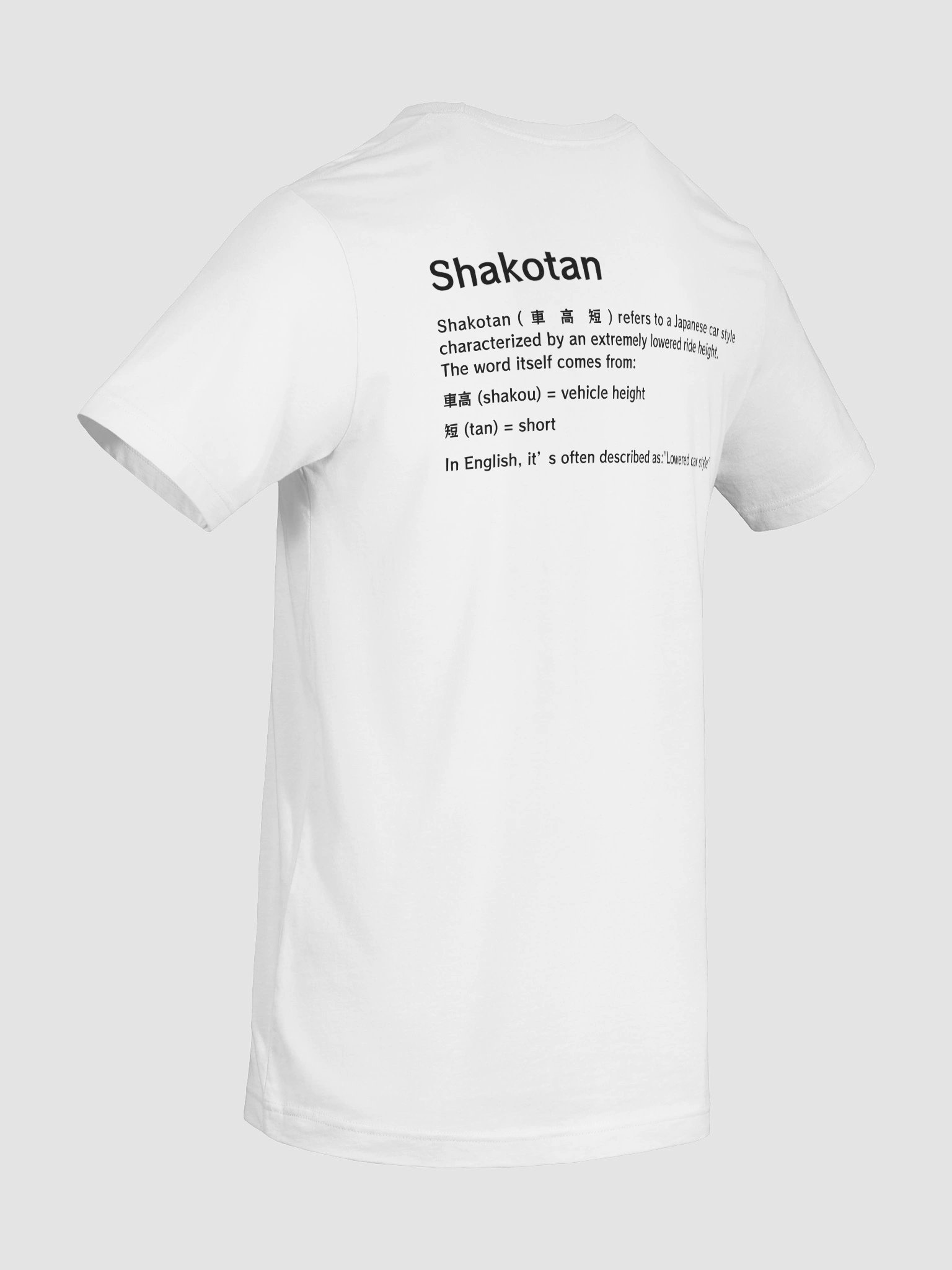 Shakotan -Japanese Car(JDM) Vibe Light Color T-Shirt product image (10)