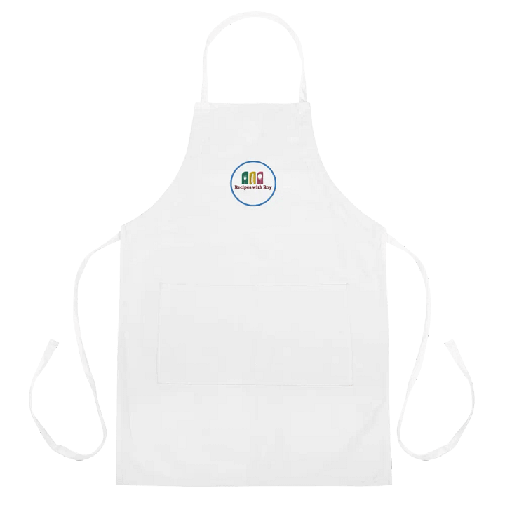 Recipes with Roy Embroidered Apron - White product image (2)