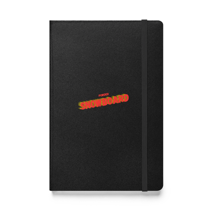 Powder Snowboard Words Hardcover Notebook product image (1)