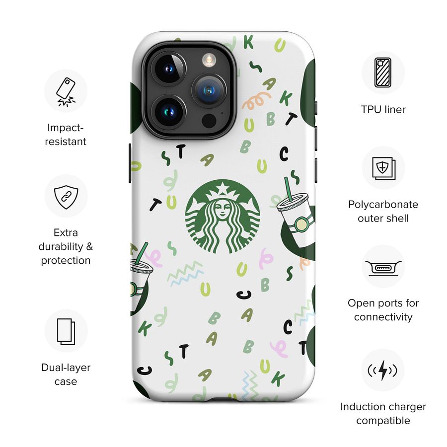 New Starbucks Aesthetic iPhone Case I Trending Coffee Lover Phone Cover for iPhone I MAGSAFE COMPATIBLE product image (3)