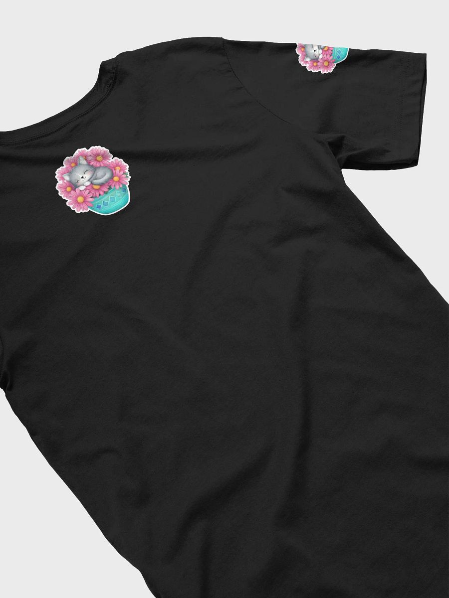 Sleeping Kitten among Pink Flowers T-Shirt product image (5)