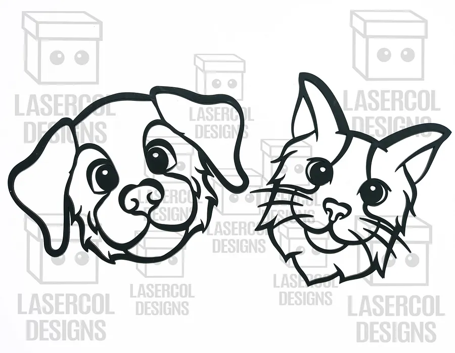Cute Animals Wall Art Bundle - Laser Cut Files product image (2)