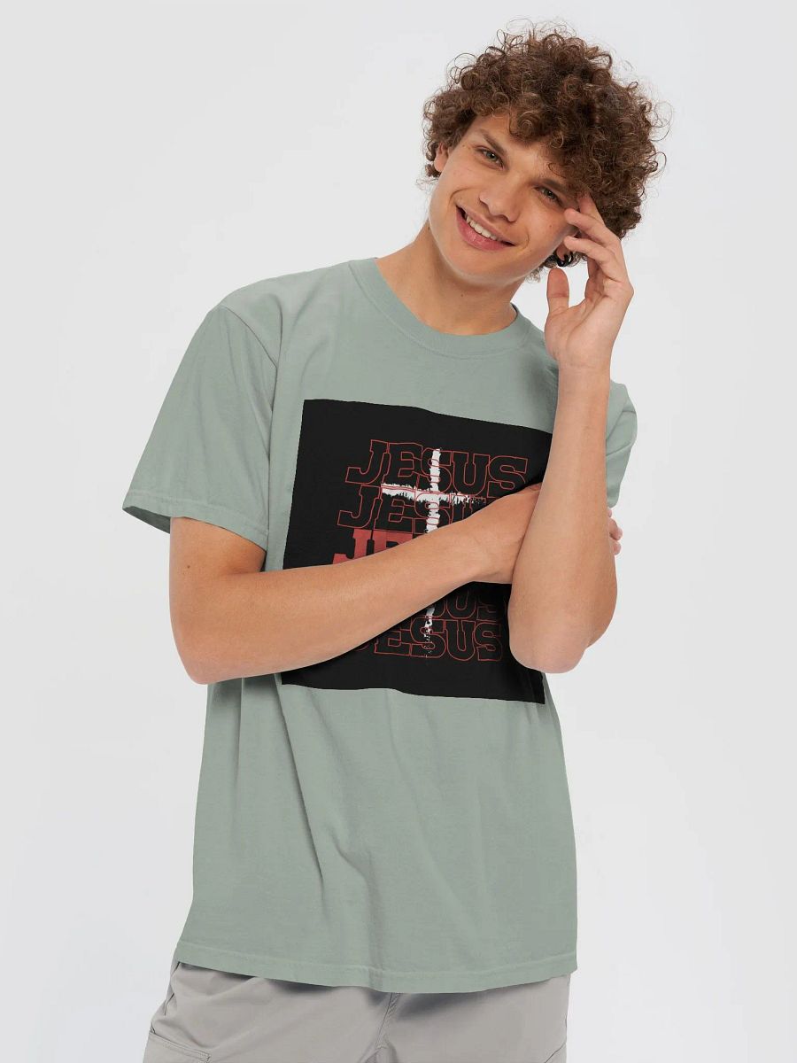 Man T-Shirt Jesus Both Side Garment-Dyed Heavyweight product image (5)