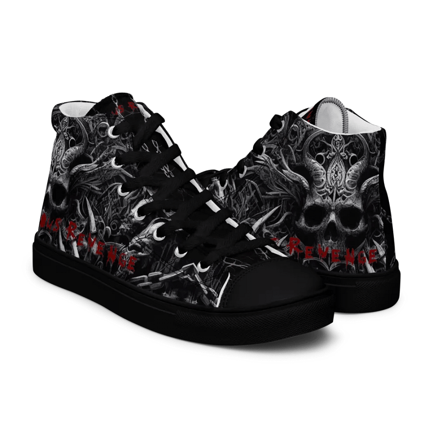 Ruinous revenge ETHEREAL DARKNESS edition woman's high top canvas shoes product image (9)