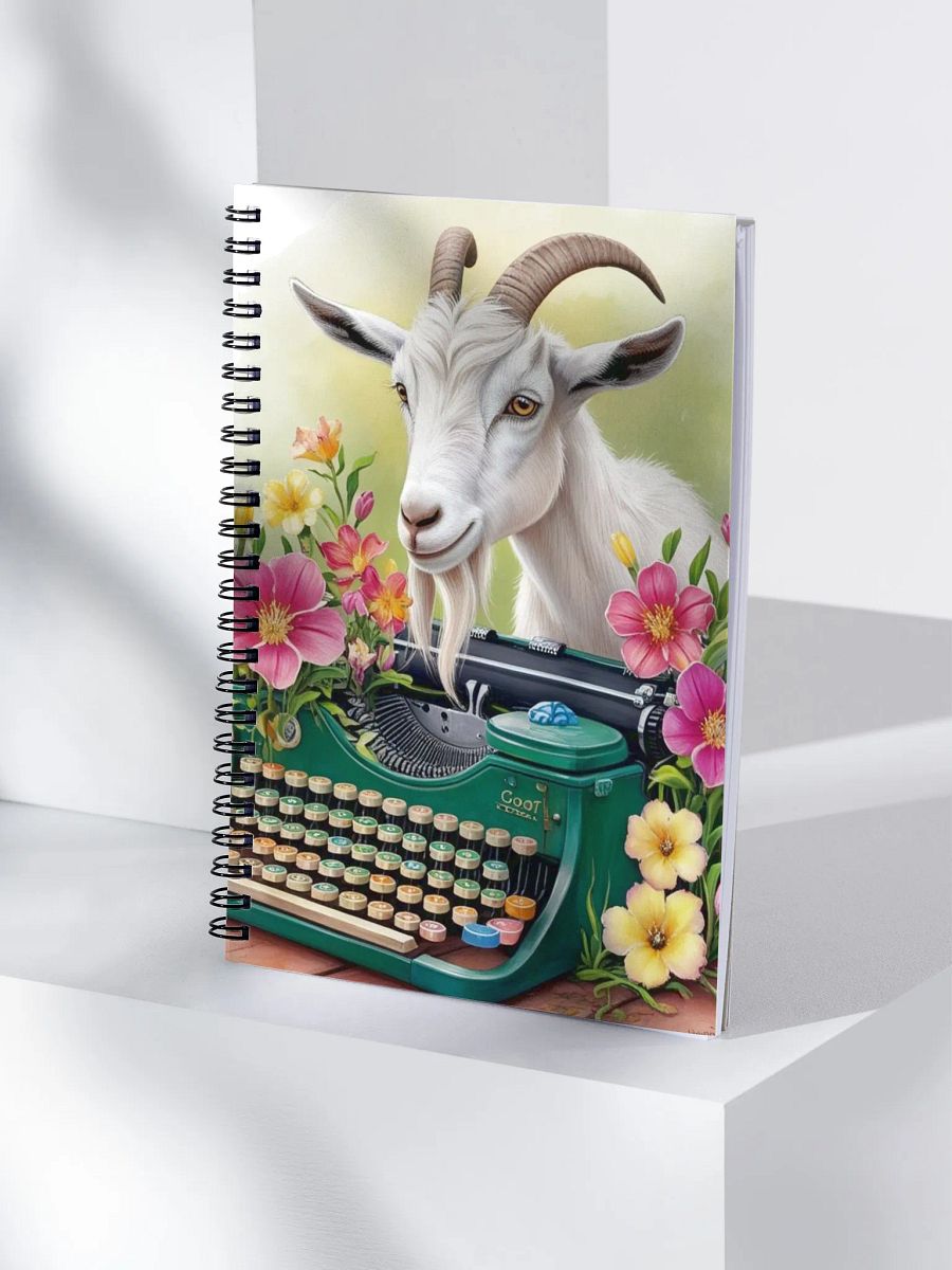 Whimsical Typewriter Dreams Spiral Notebook product image (4)