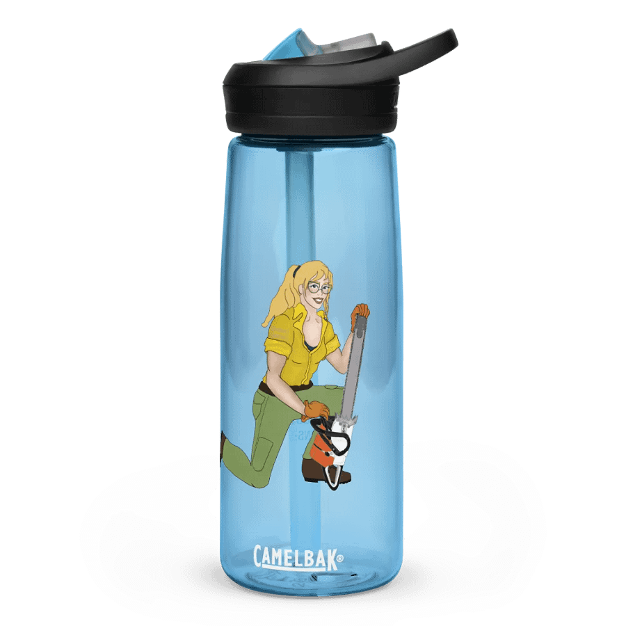 Blonde Chainsaw Pinup Camelbak Waterbottle product image (1)