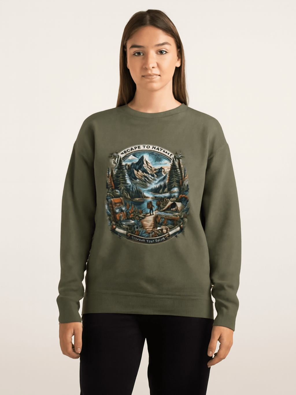 Nature Escape Adventure Poster Sweatshirt product image (1)