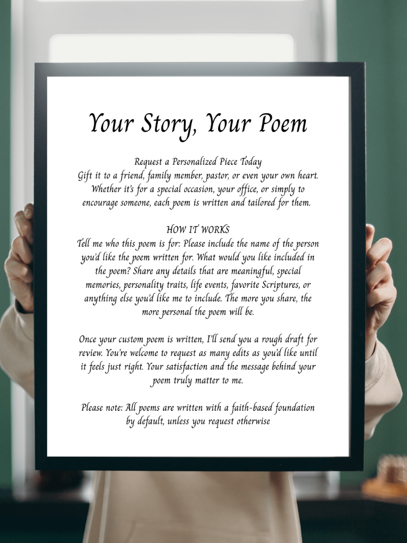 Custom Poem with Title at the Top product image (1)