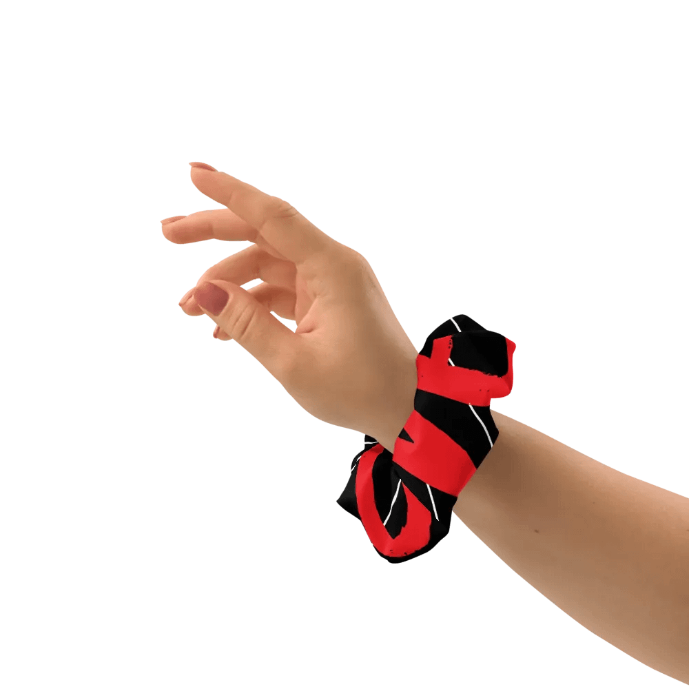 Graph Grid All-Over Print Scrunchie product image (3)