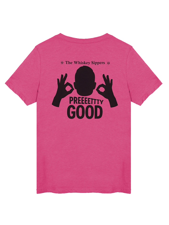 PREEETTY GOOD Back Logo Women's V-Neck T product image (6)