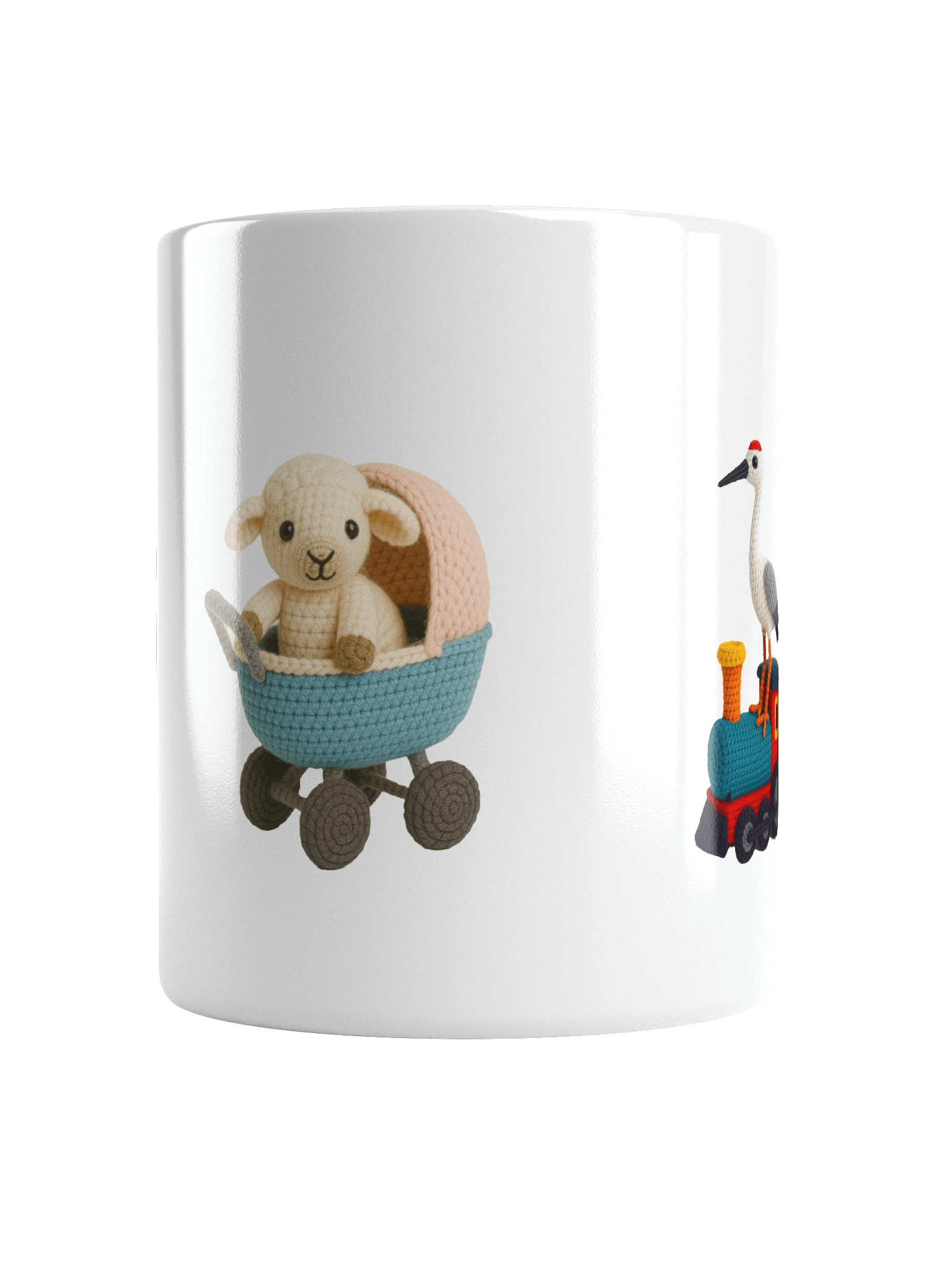 A Stitch in Rhyme White Mug: Whimsical Handcrafted Crochet Art product image (18)