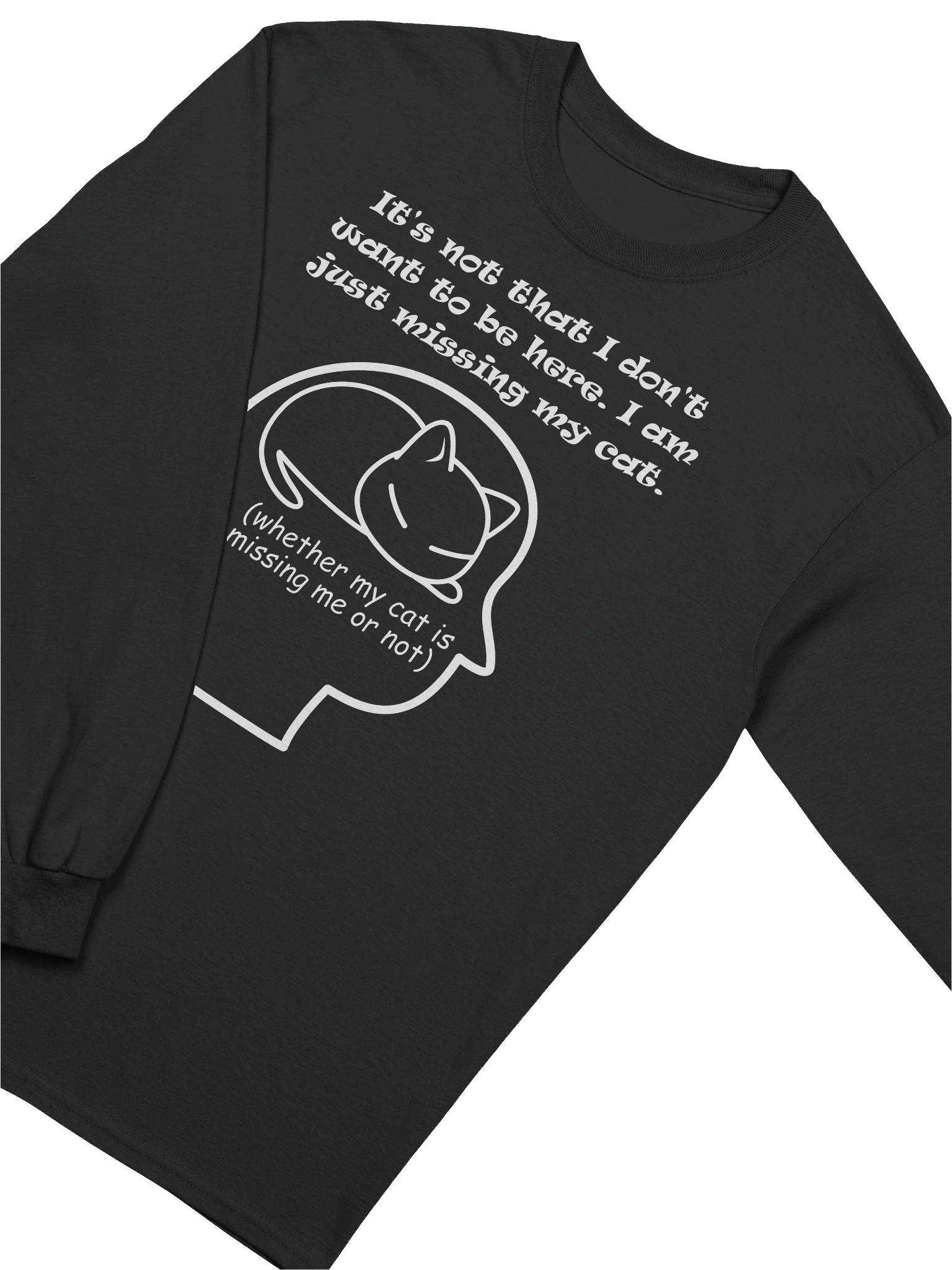 Monday Blue Kind of Mood - Unisex Adult Long Sleeve T-shirt product image (3)