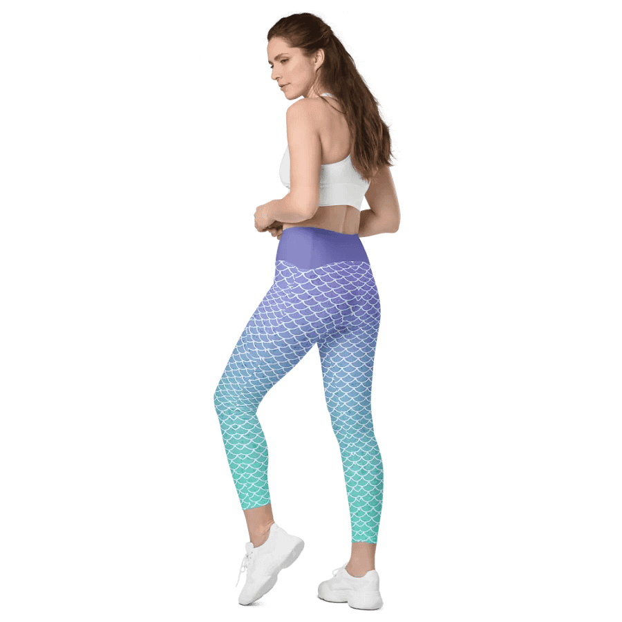 Gaming Mermaid Leggings with Pockets product image (8)