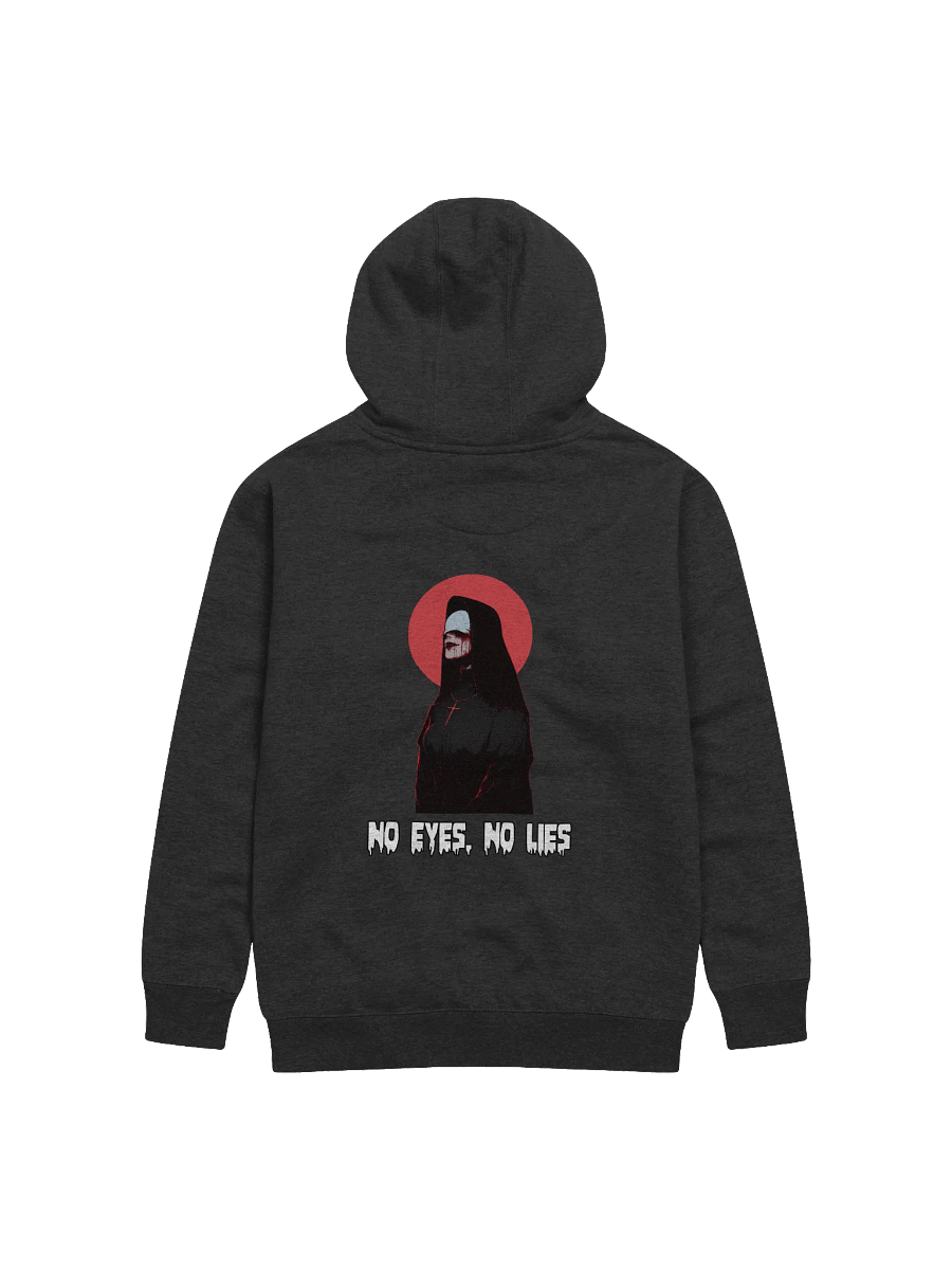 "No Eyes, No Lies" Back Gothic Printed Hoodie product image (2)