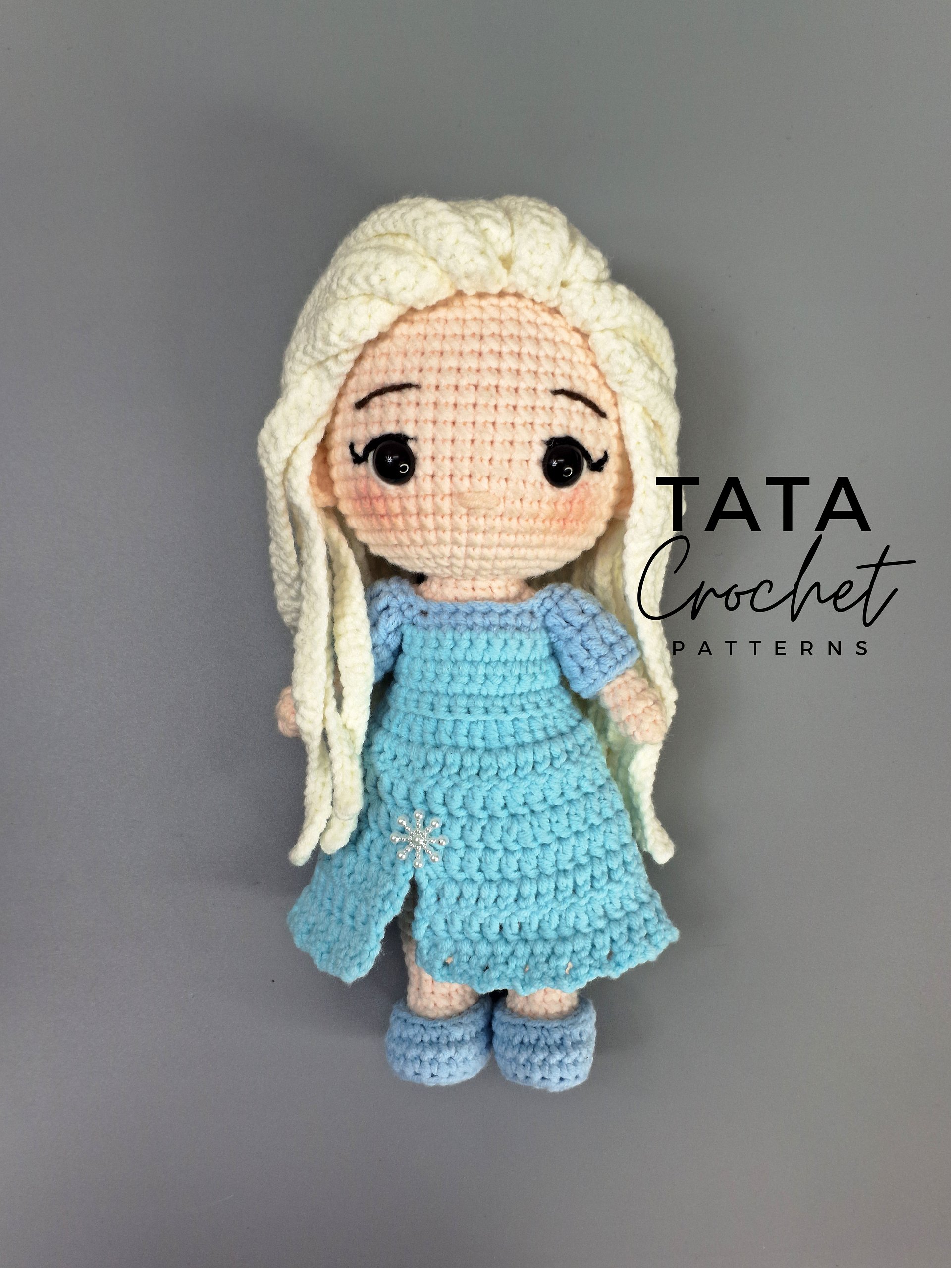 PDF -♡- Doll Dress Up & Transformation -♡- Elsa Disney Princess Amigurumi Crochet Pattern product image (8)