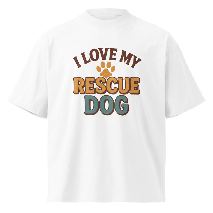 Pawfectly Artistic Rescue Dog T-Shirt product image (1)