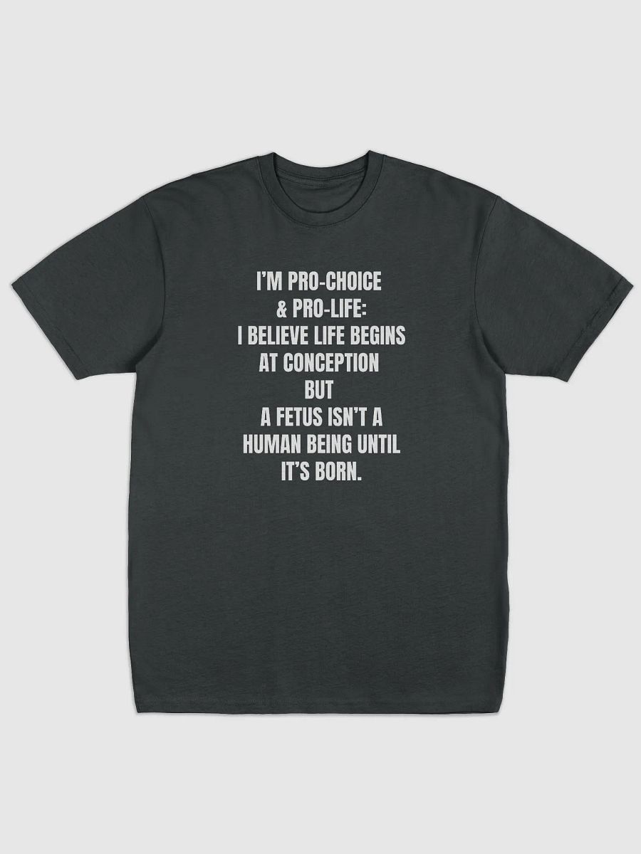 Pro-Life & Pro-Choice Glitch Noir Men's Premium Tee product image (1)