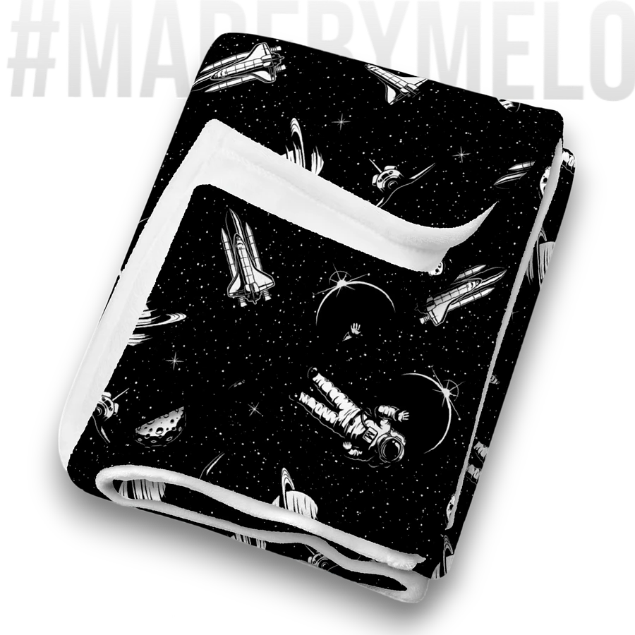 Spaced Out B&W - Blanket | #MadeByMELO product image (10)