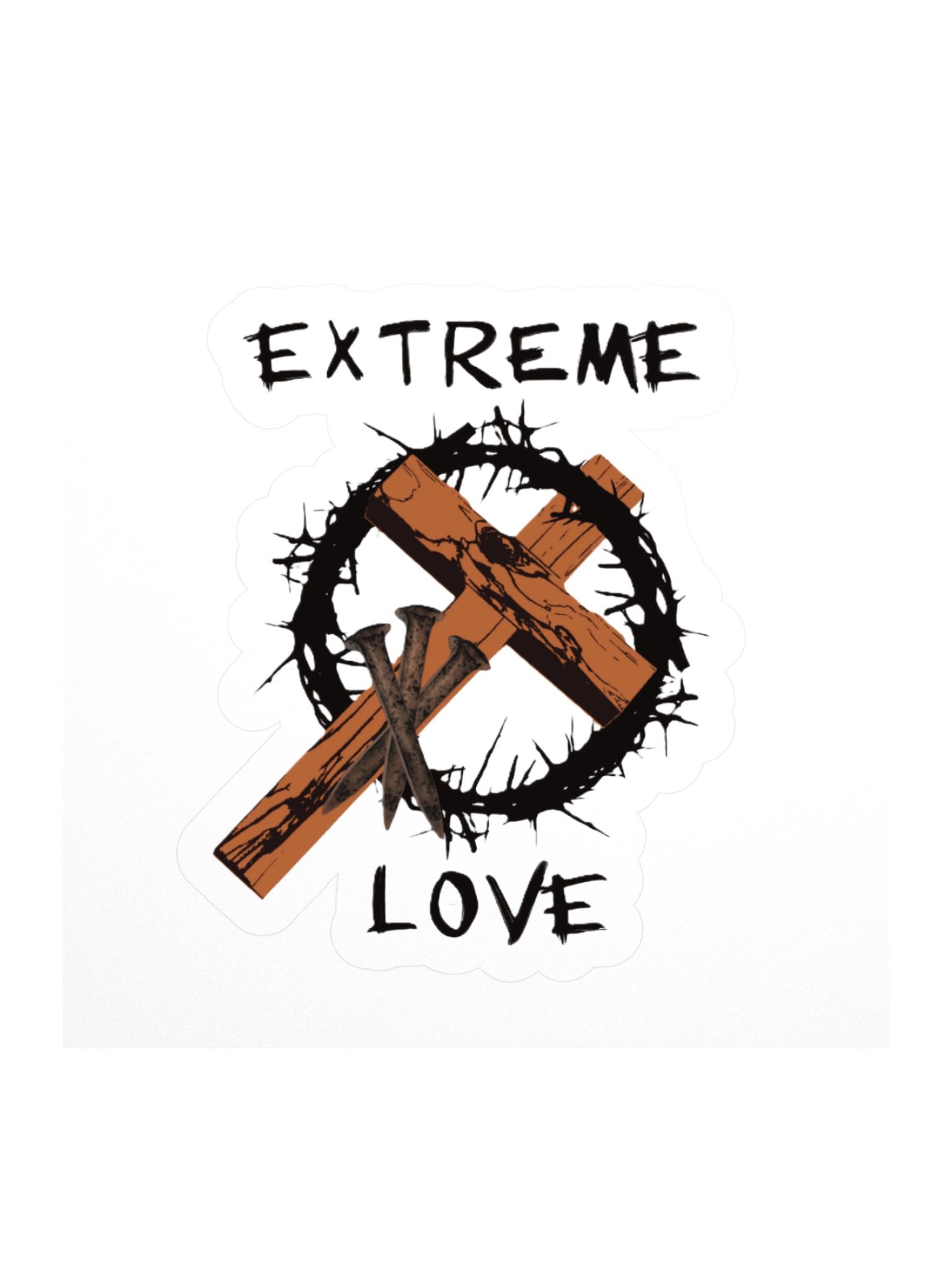 Extreme Love Cross Stickers product image (1)