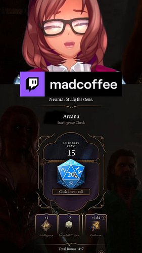✨ Digital Dice Hates me ✨ madcoffee on #Twitch #twitchstreamer #VTuberPH #baldursgate3 #bg3