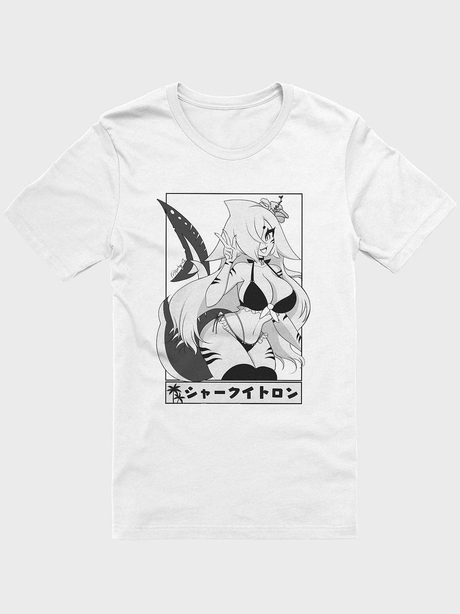 Sharky T-Shirt (White, Minimal Pattern) product image (1)