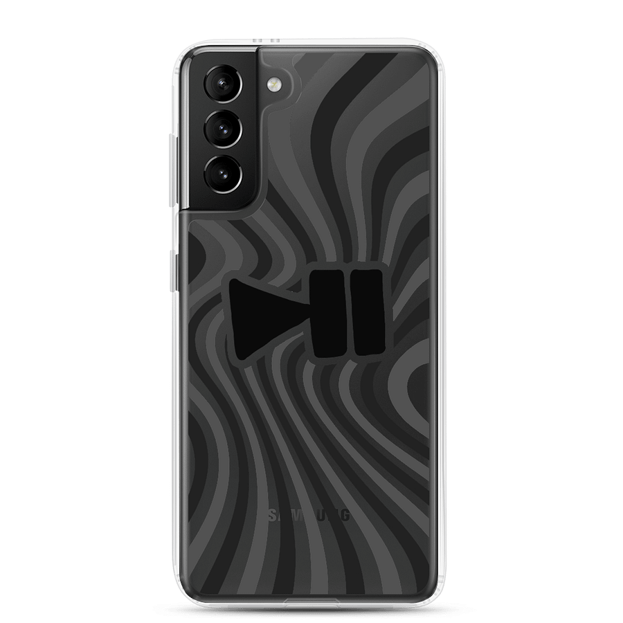 Clear Case Samsung Wavy Dark Grey - PleyPoze product image (1)
