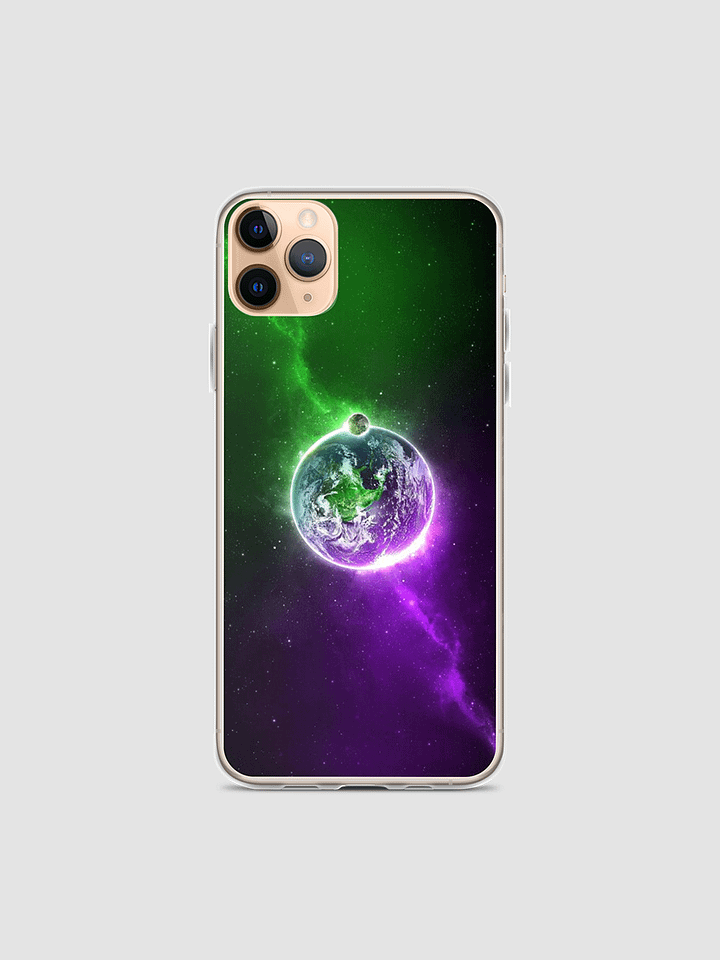 Green&Purple Space Clear Case for iPhone product image (17)