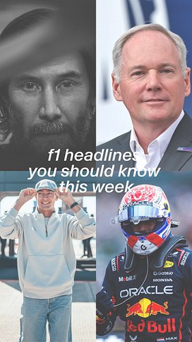 your weekly dose of f1 news. i will be sprinting to that play button on the @cadillacf1 docuseries 🏃🏼‍♀️💨

#f1 #formula1 #f1news