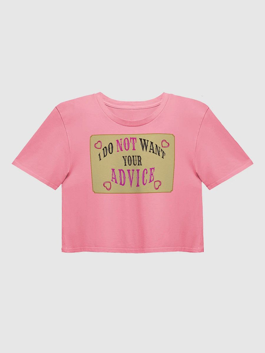 No Advice Pink Crop Top product image (3)