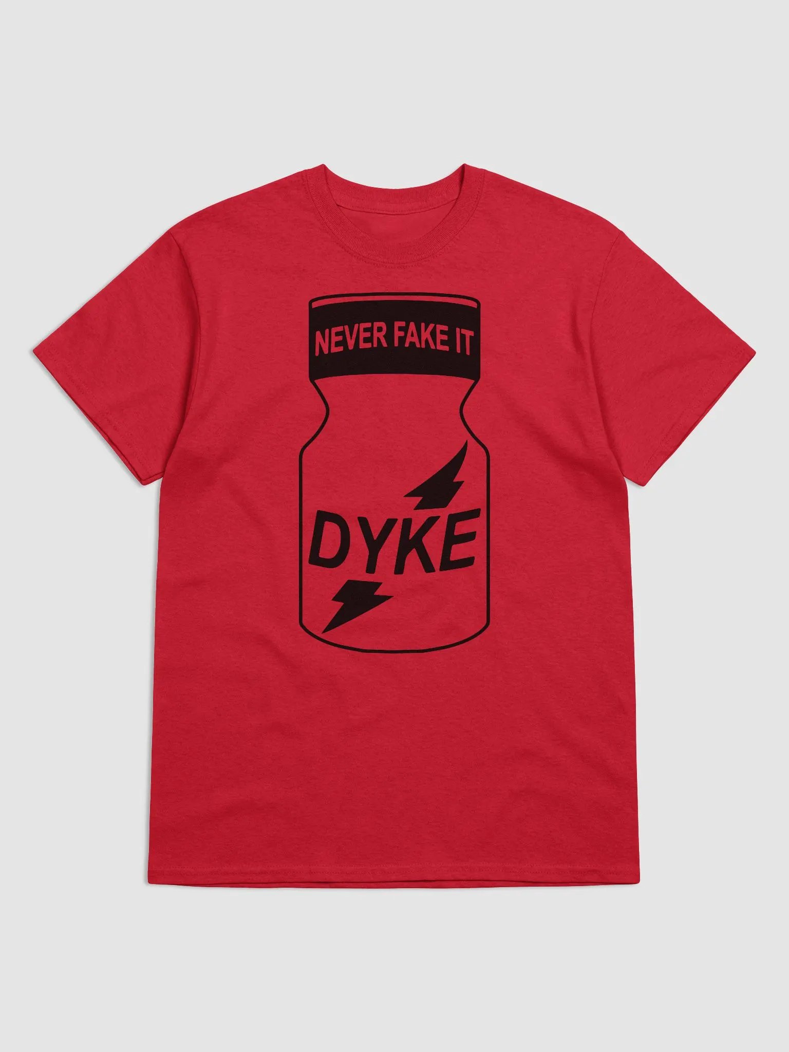 Dyke Poppers Tee 👃 Red product image (1)