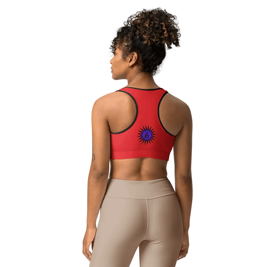 No Quit Club Sports Bra Red product image (12)