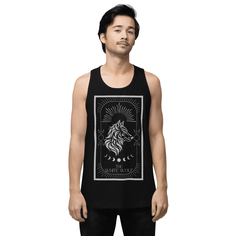 The White Wolf Silver Tarot Tank Top product image (1)