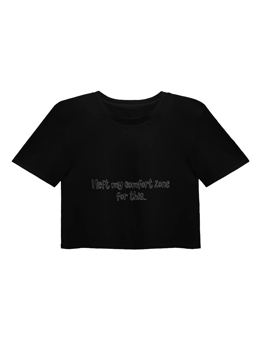 I left my comfort zone for this.. Black Crop Top product image (1)