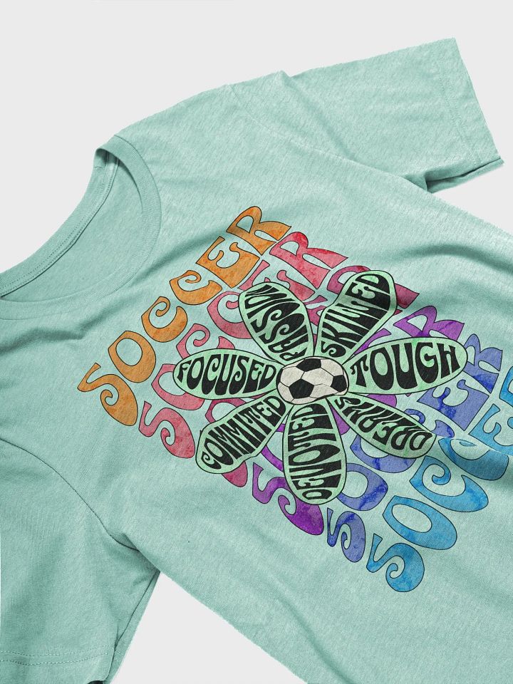 Flower Soccer Motivational Passion Petals T-Shirt product image (20)