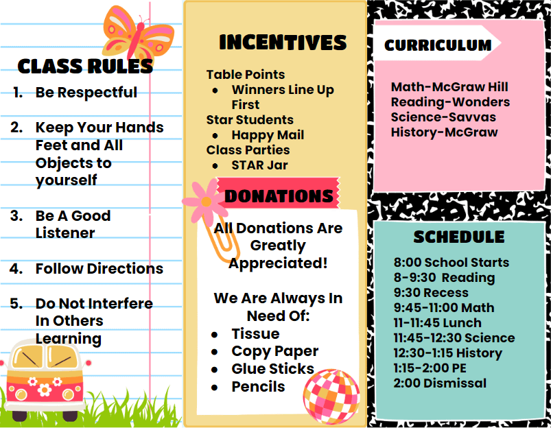 Groovy Back to School Brochure product image (3)