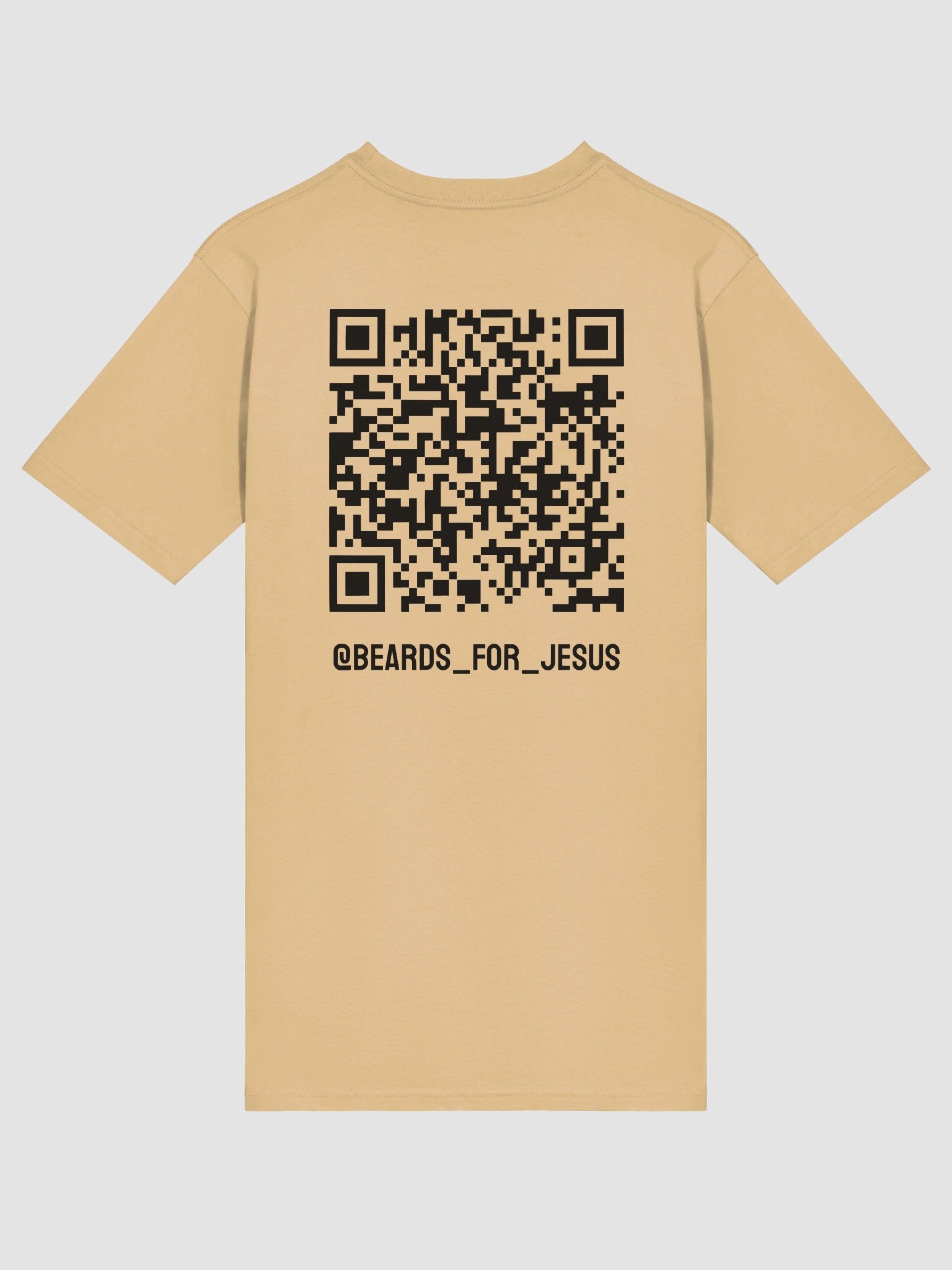 Beards For Jesus QR Code Tee - Black Logo - Men's Heavyweight product image (26)