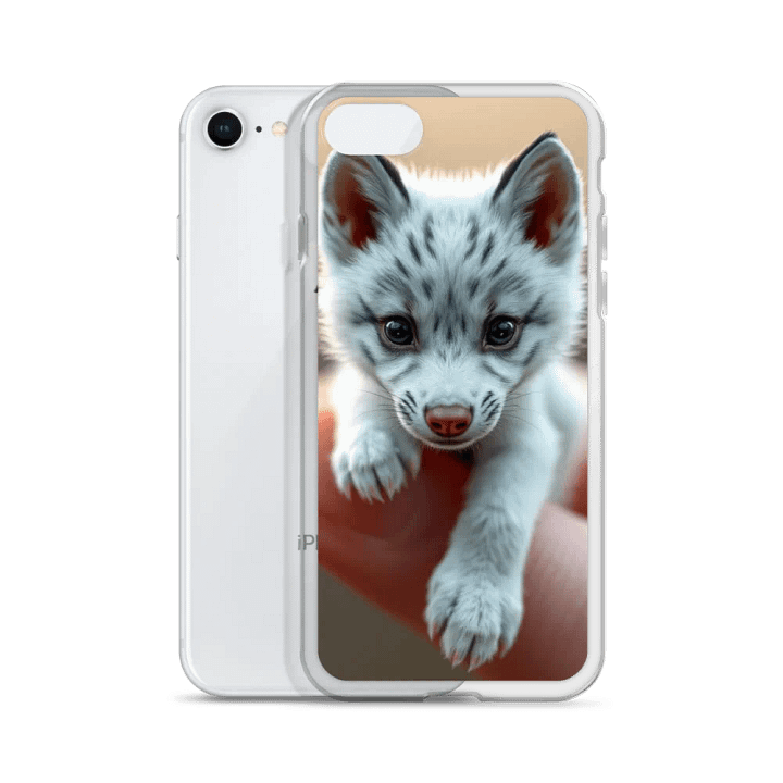 Tiny Wolf on a Finger Clear iPhone® Case product image (51)