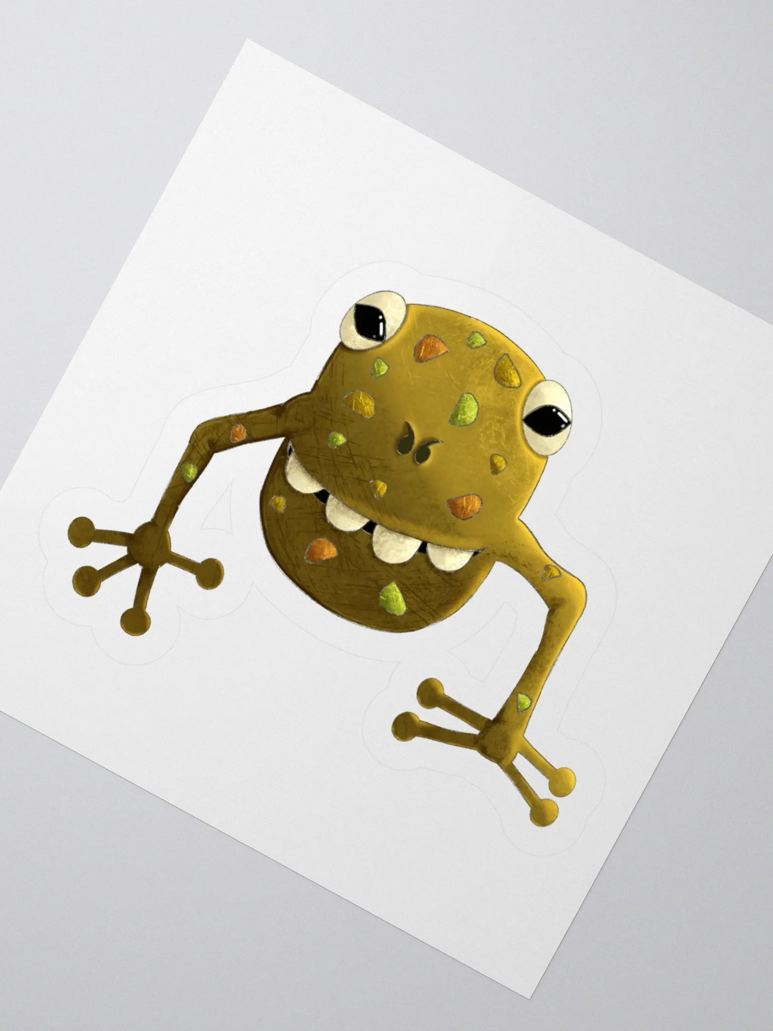 Little Monster Froad Kiss Cut Stickers product image (5)