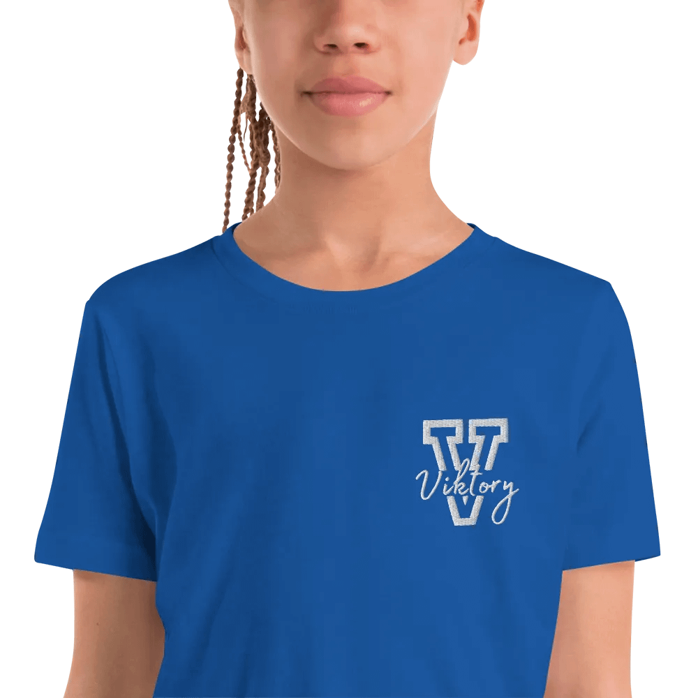 Kids Shirt Blue (white logo) product image (10)