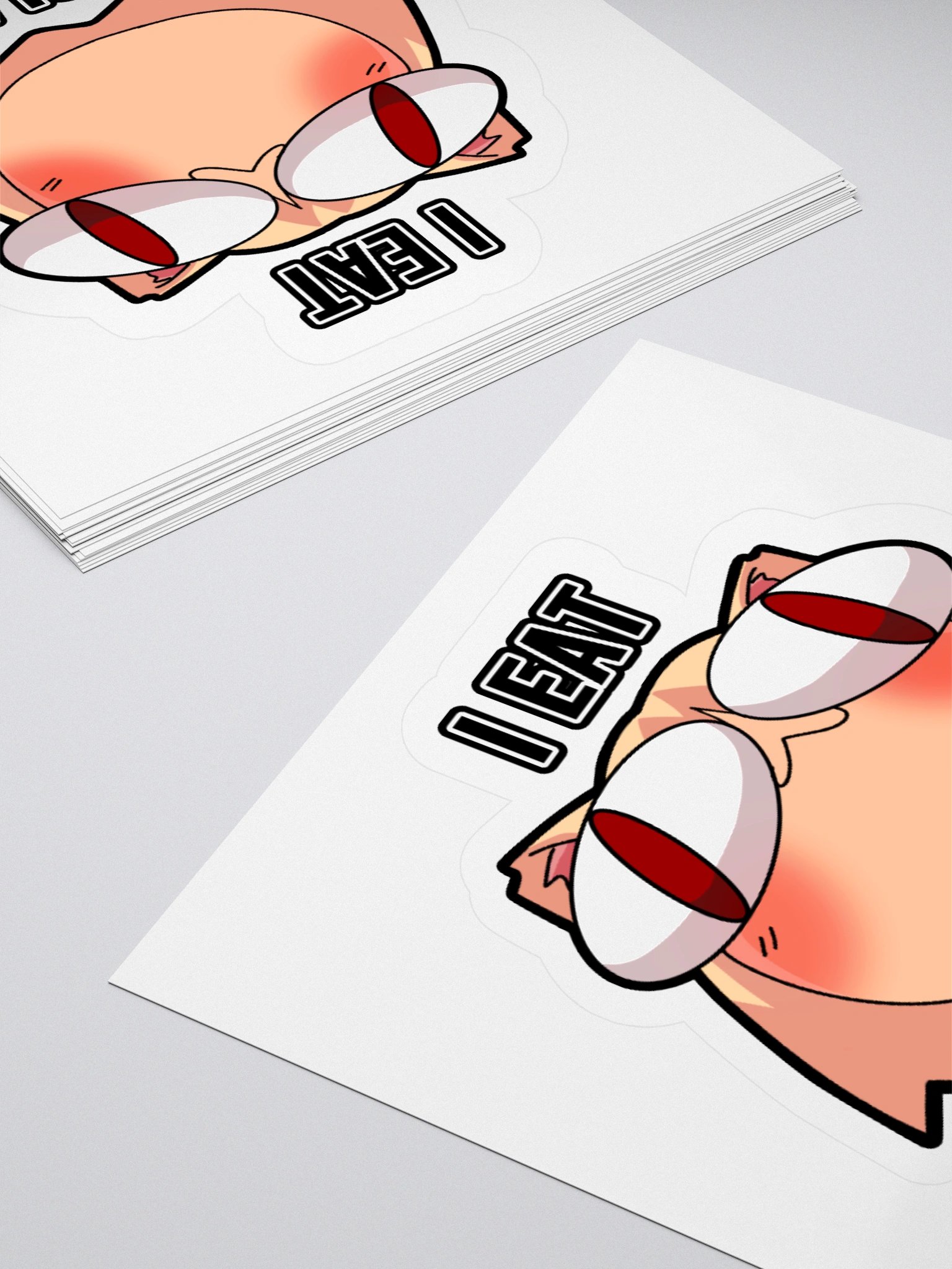 Neco Arc - I Eat Microplastic (Kisscut sticker) product image (10)