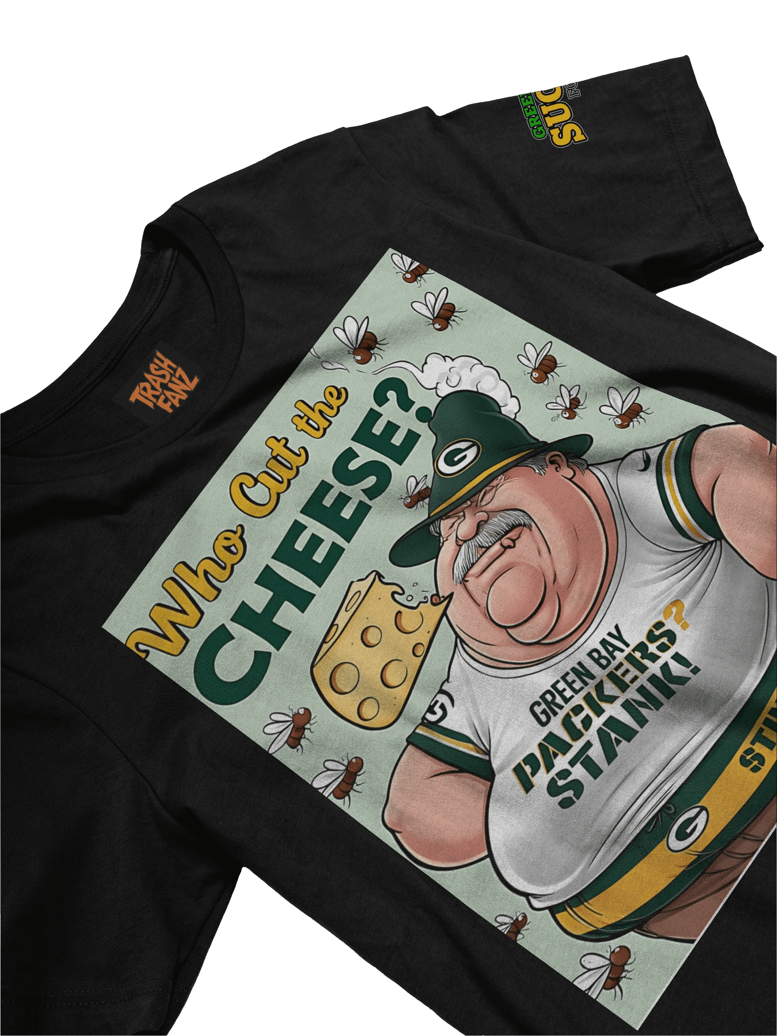 NEW Who Cut the Cheese? T-Shirt | Green Bay Packers | NFL Rivals Locker product image (4)