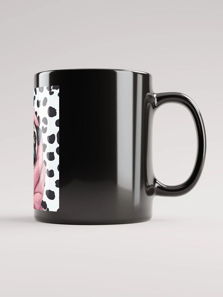 Dotted Pug Black Mug product image (2)