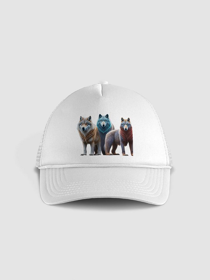 Strength & Unity Trucker Hat: Wolf & Bear Design for Loyalty & Teamwork product image (33)