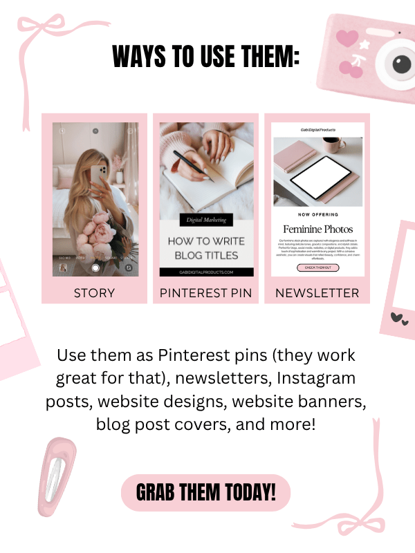 MRR & PLR Pink Aesthetic Stock Photos product image (10)