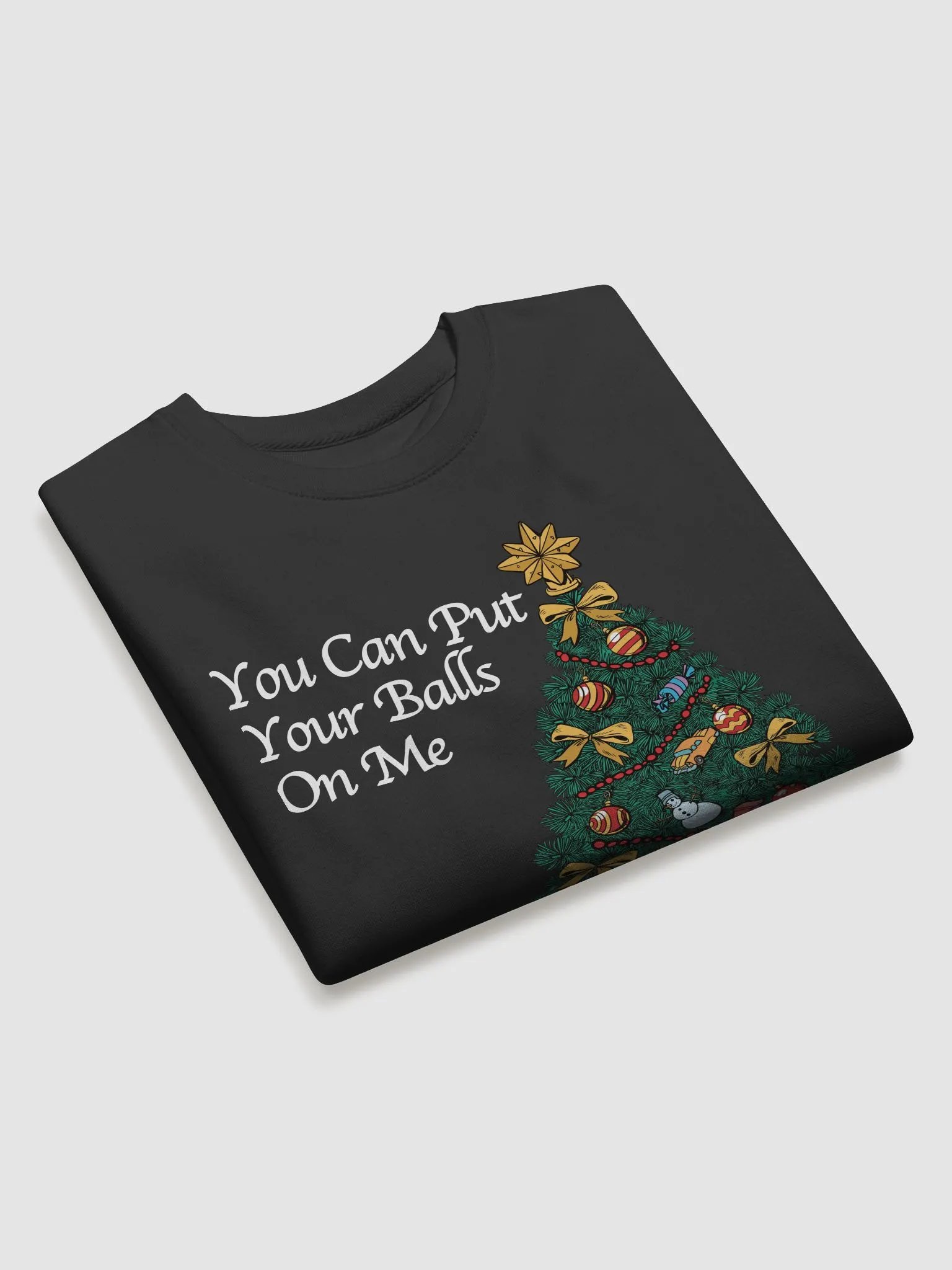 Put Your Balls On Me Unisex Premium Crewneck Sweatshirt product image (3)